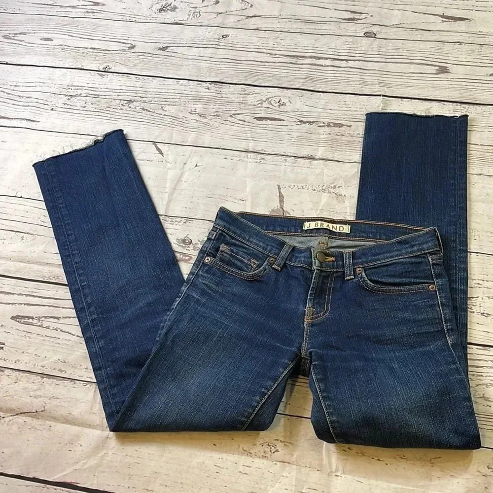 J Brand Straight Leg Dark Wash Jeans 
